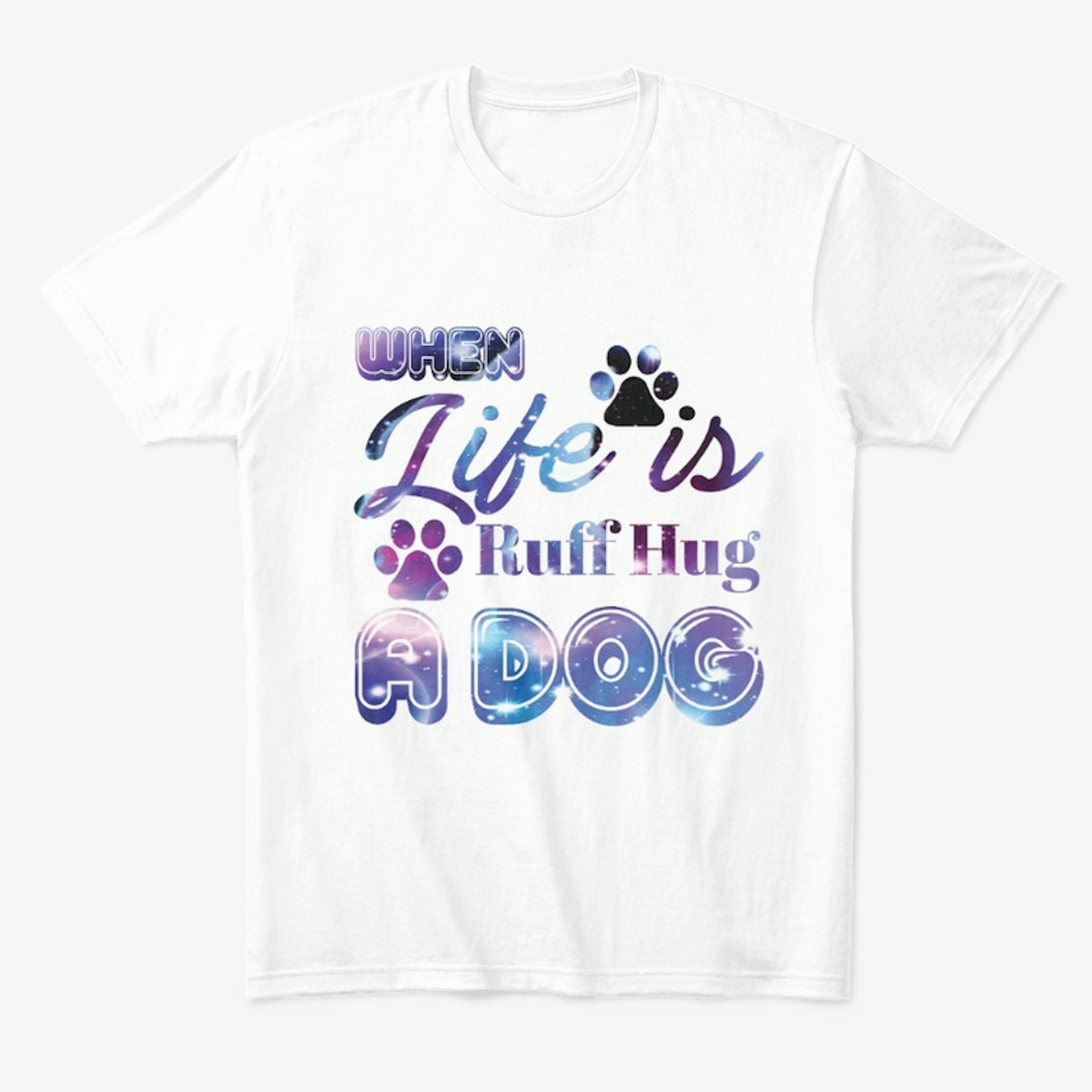 Sad dog t-shirt hug a Dog